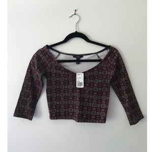 Patterned Crop Top